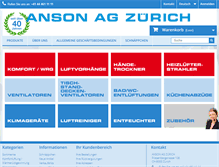 Tablet Screenshot of anson.ch